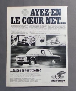 PUB WERBUNG ALTE ADVERT CLIPPING 210917 AUTO GUILIA SUPER VON ALFA ROMEO - Bild 1 von 1