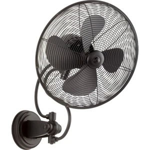 Quorum Piazza Light 18" Patio Fan, Noir - 94144-69 - Picture 1 of 1