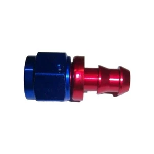 3/4 HOSE BARB TO AN#12 FEMALE STRAIGHT HOSE ADAPTER RED/BLUE - Picture 1 of 1