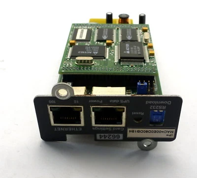 MGE SNMP WEB MINI SLOT NETWORK MANAGEMENT CARD 66244 PULSAR UPS SYSTEM - Image 1 of 3