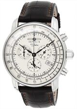 ZEPPELIN 7680-1N Watch 100 Year Anniversary Silver Dial Men's from Japan NEW