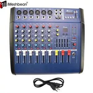 4 Channel Professional Powered Mixer Power Mixing Amplifier 16DSP Amp USB 800W - Picture 1 of 16