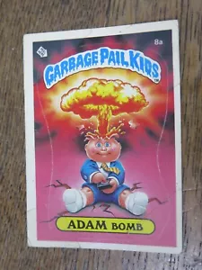 Rare 1985 Topps Garbage Pail Kids Adam Bomb 8a Checklist Sticker (Tape) - Bild 1 von 13