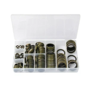 150Pcs M6-M24 Mechanical Sealing Washers Seal Flat O-Ring Gaskets with Case - Picture 1 of 11