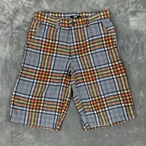Nike 6.0 Size 18 Youth Boys Multicolor Board Shorts Inseam 10” Plaid Swim Surf - Picture 1 of 12