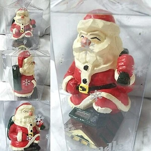 LADY JANE LTD SCULPTED SANTA CANDLE SANTA WITH TOY BAG ON ROOFTOP - Picture 1 of 8