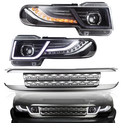 Faros LED VLAND con conjunto de rejilla plateada para Toyota FJ Cruiser 2007-2015 Foto 1 de 4