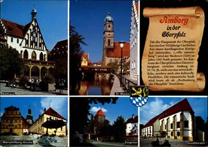 AMBERG en el Alto Palatinado 1995 Historia y Crónica Tarjeta Postal Postal - Imagen 1 de 2