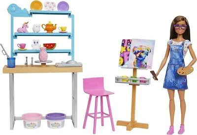 Barbie Atelier Studio Arte, Mattel - 14811 - - Immagine 1 di 2