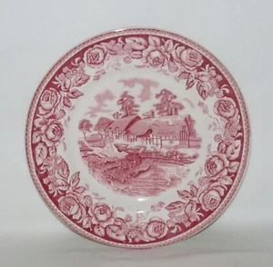 British Anchor China Co. STRATFORD rot/weiß Brot und Butter Teller - Bild 1 von 2