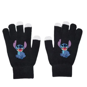 Lilo & Stitch Warm Knitted All Finger Gloves Winter Printing Mitten Unisex Gift - Picture 1 of 14