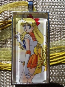Sailor Moon Venus V Scout Trading Card Custom Cosplay Pendant glass necklace 7 - Picture 1 of 1