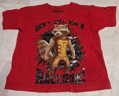 MARVEL GUARDIANS OF THE GALAXY BOYS TOP RACCOON - Image 1 of 4