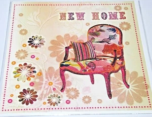 New Home Card. Armchair Theme. Blank Card by Twice as Nice Cards - Picture 1 of 2