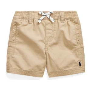 NWT New Ralph Lauren POLO Baby Boys Khaki Cotton Chino Beach Shorts Size 9M - Picture 1 of 2