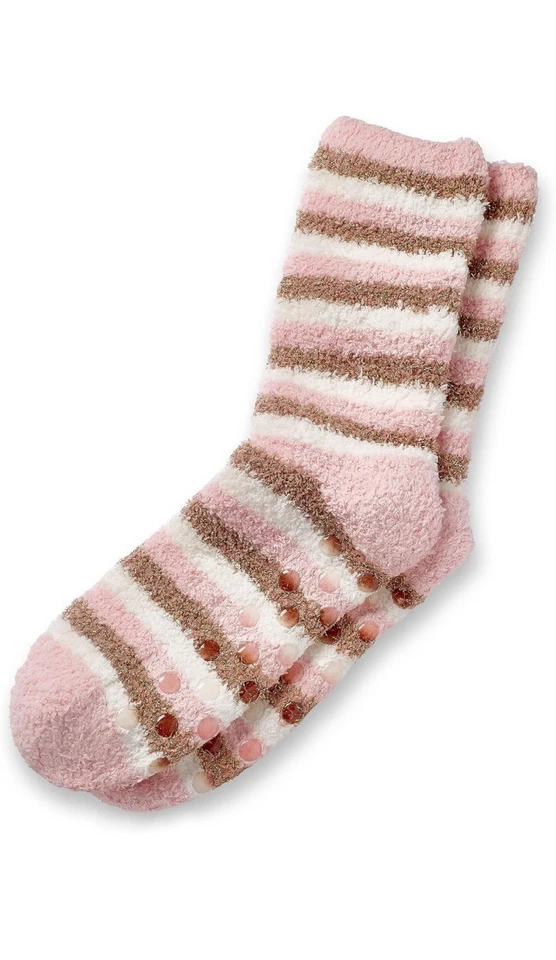 Earth Therapeutics Thera•Calcetines hidratantes suaves - Rosa + Dorado + Blanco - Nuevos con etiquetas Foto 1 de 4