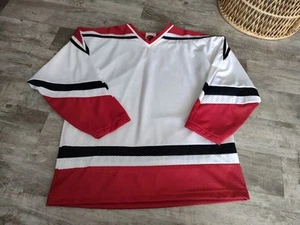 Vintage K1 Blanko Hockey Trikot Herren XL Rot Weiß Schwarz Made In USA - Bild 1 von 15
