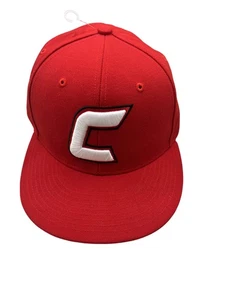 Baseball At The Ville Mütze Kappe nicht verstellbar Herren 7 3/8 rot C Richardson Baseball - Bild 1 von 6