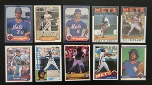 New York Mets 10 Card Lot - Youngblood, Ortiz, Cone, Backman, Fernandez - Picture 1 of 2