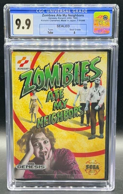 Zombies Ate My Neighbors Sega Genesis Factory Sealed New CGC 9.9 A Graded Konami - Image 1 of 2