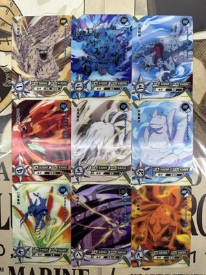 Naruto Kayou CCG One To Nine Tails Set HR-001-HR-009 Tier 4 set All NM - Image 1 of 4