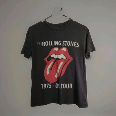 The Rolling Stones XSmall T-Shirt 1975 Replica US Tour Concert Music Fan Gift - Image 1 of 4