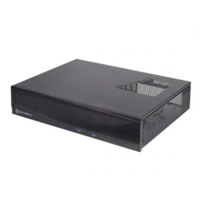 SilverStone HTPC Milo Slim ML03 USB3.0 Black Computer Mini Tower Case SST-ML03B - Image 1 of 4