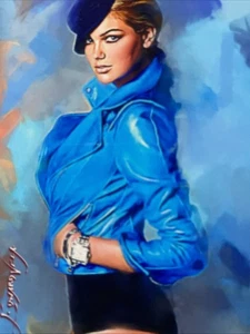 Kate Upton #34 Art Card Limited Numbered 14/50 Edward Vela Signed 2024. - Bild 1 von 3