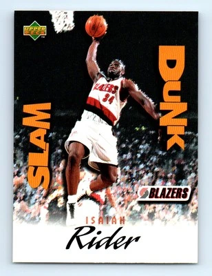 1997-98 Upper Deck Nestle Slam Dunk Isaiah Rider Portland Trail Blazers #SD32 - Image 1 of 2
