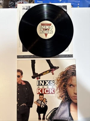 INXS Kick Vintage 80s Vinyl LP 1987 Gatefold Atlantic Records 81796-1 Album VG+ - Image 1 of 4