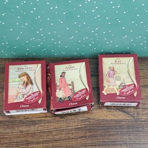 Lot Of 3 American Girl Doll Hallmark Charms Addy + Kit + Bennet Charm - Picture 1 of 19