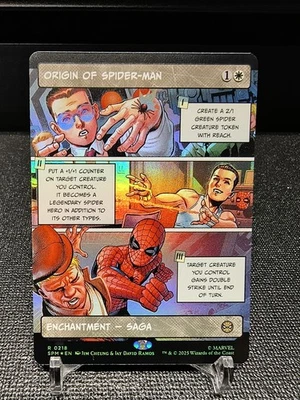 1x Origin of Spider-Man, Borderless Art Foil, Spider-Man, Magic, MTG NM - Image 1 of 2