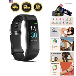 Reloj podómetro monitor de sueño ritmo cardíaco impermeable rastreador de fitness - Imagen 1 de 9
