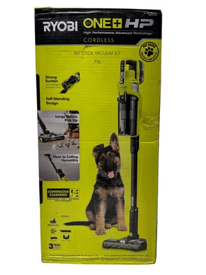 Ryobi One + HP 18V Pet Stick Vacuum w/Battery & Charger PBLSV716K (Used3) - Image 1 of 4