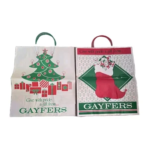 Vintage Holiday Shopping Gift Bags Gayfers Department Store Large Paper 19"x16" - Picture 1 of 6