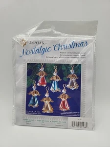 Nostalgic Christmas GOLDEN CRYSTAL Beaded ANGEL ORNAMENT KIT NOS  - Picture 1 of 3