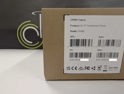 Yealink CP965 CP 965 HD Tela Sensível Ao Toque IP Telefone de Conferência EQUIPES Tela VOIP - Imagem 1 de 4