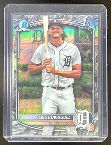 2025 Bowman Chrome Cris Rodriguez Sunflower Seed #BCP-250 1st Prospect Tigers - Picture 1 of 2