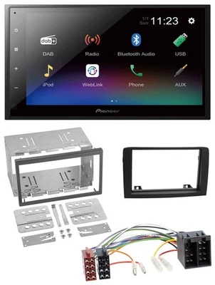 Pioneer USB Bluetooth DAB 2DIN MP3 Autoradio für Fiat Idea ab 05 schwarz - Bild 1 von 4
