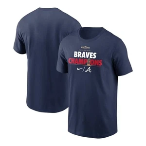 Nike Atlanta Braves World Series Champions T-Shirt MLB Baseball Tee Gr. XXL - Bild 1 von 7