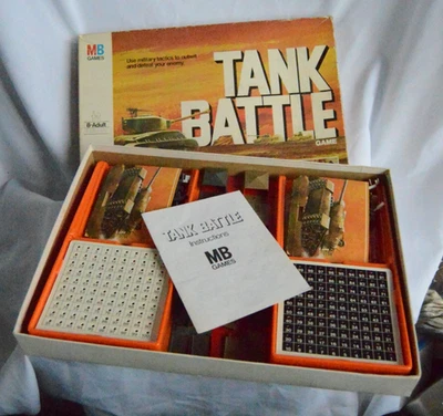 Vintage Tank Battle Board Game 99% Complete Boxed MB Games 1976 - Image 1 of 4
