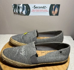 Women’s Bass Bee Happy Gray Espadrille Slip On Shoes Jenny Bee Nice Size 9M - Picture 1 of 9