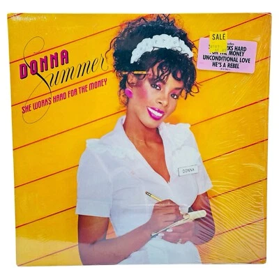 Donna Summer Vinyl LP She Works Hard For The Money Unconditional Love Shrink - Image 1 of 4