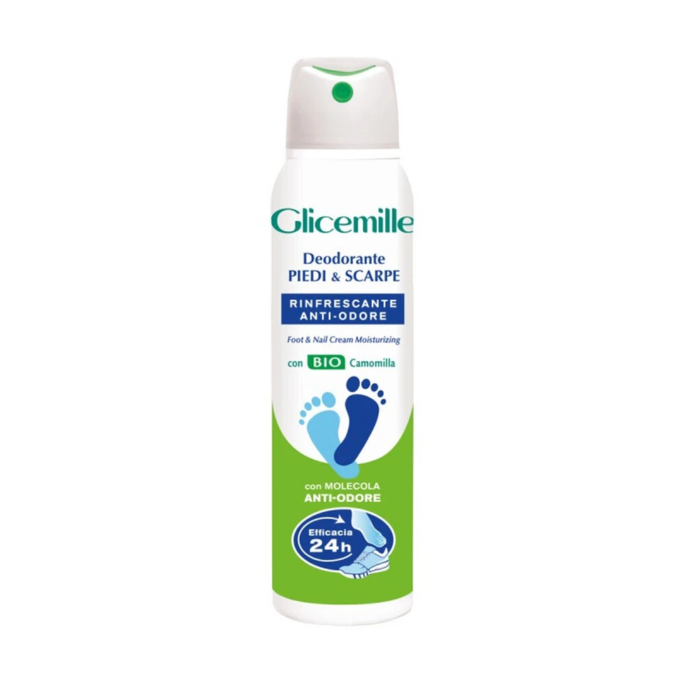 Glicemille Deodorante Spray Piedi E Scarpe Rinfresante Anti Odore 24H 150ml