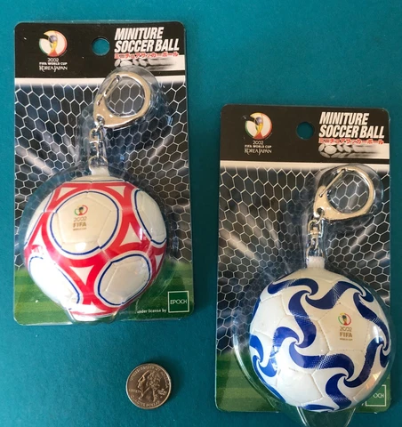 2002 FIFA World Cup Japan Korea Soccer Ball Key Chain Ring NEW Cover