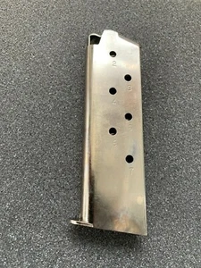 REMINGTON 1911 MAGAZINE 45ACP 7RD CAPACITY HEAT TREATED AND NICKEL PLATED - Picture 1 of 9
