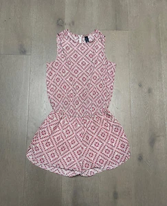 Gap Womans Petite Size Small Multicolor Geometric Sleeveless Romper - Picture 1 of 7