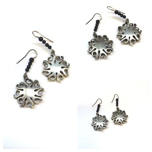 Antike Ohrhänger 925 er Sterling Silber Silberschmuck Ohrhänger silver earrings - Picture 1 of 2