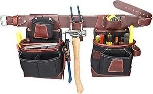 Cinturón de herramientas Occidental Leather 8580XL Fatlip X-Large de cuero con 25 bolsillos - Imagen 1 de 4