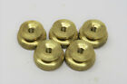 5 brass spark plug thumb nuts 8/32 by 7/16in OD Maytag
